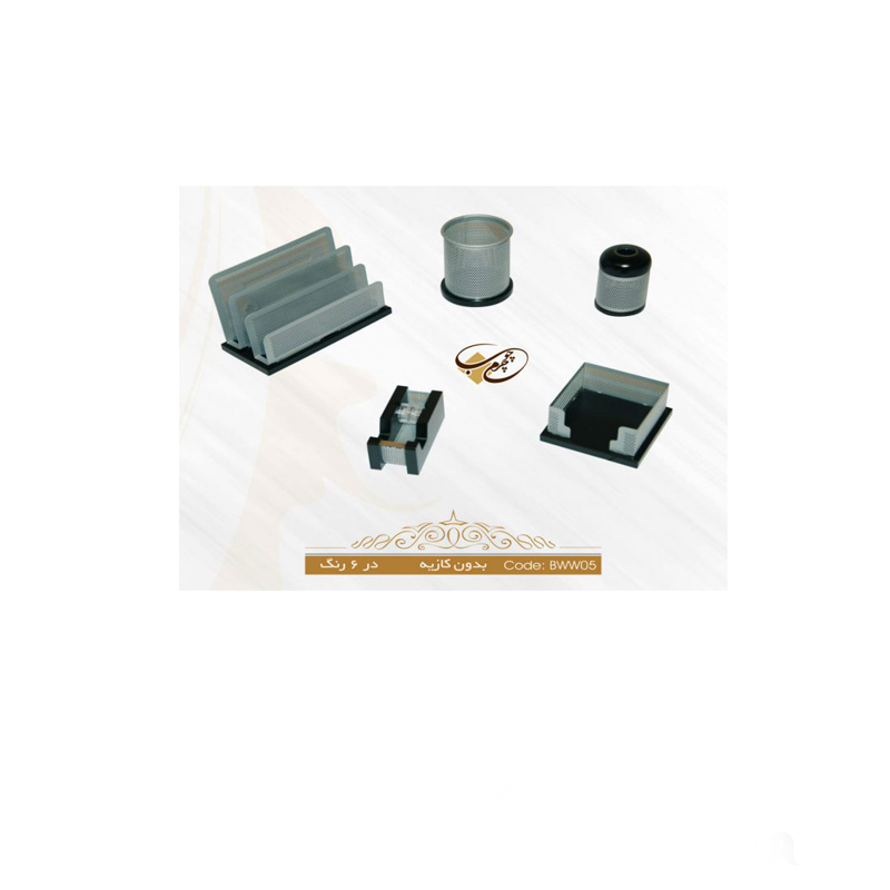 ست رومیزی چوب و فلز 5 تکه کد BWW05