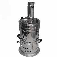 سماور زغالی استیل 8 لیتر ایرانی 