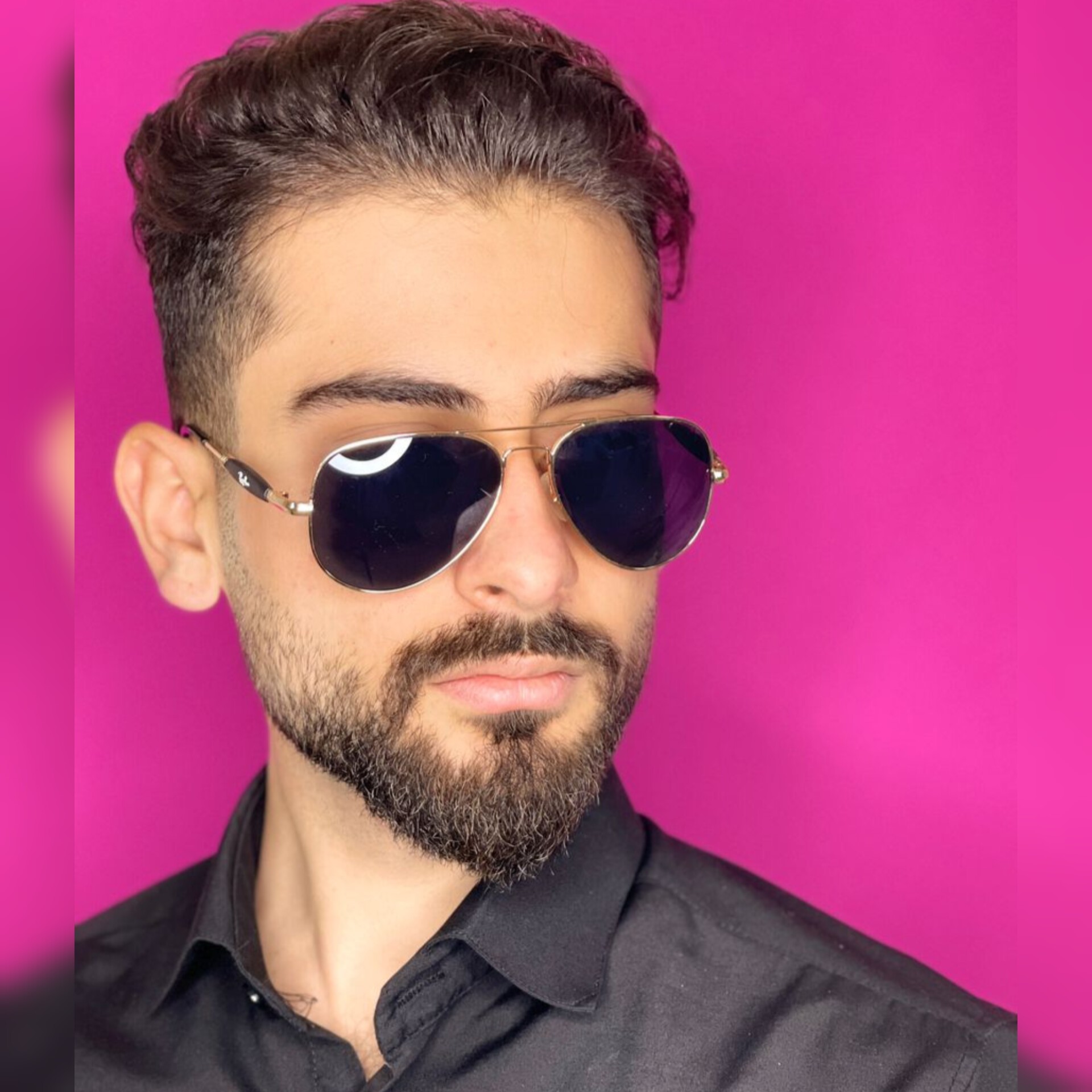 عینک آفتابی مشکی خلبانی ری بن RAY BAN