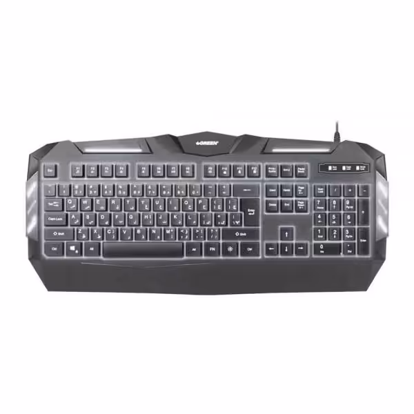 Backlight Gaming Keyboard GREEN GK403 | کیبورد گیمینگ گرین