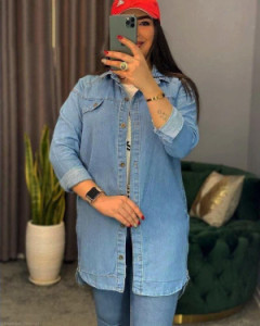 مانتو اسپرت زنانه جین مدل کاغذی