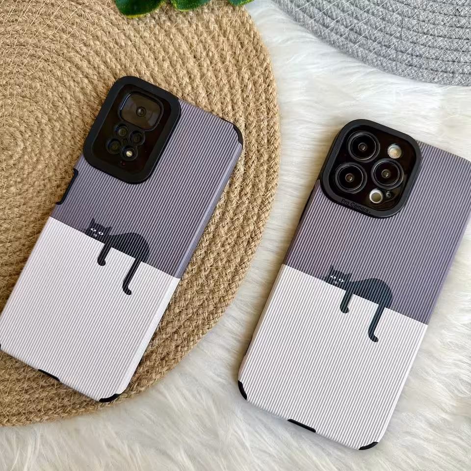 قاب گوشی طرح گربه روی دیوار  مدل کبریتی برای آیفون سامسونگ شیائومی 