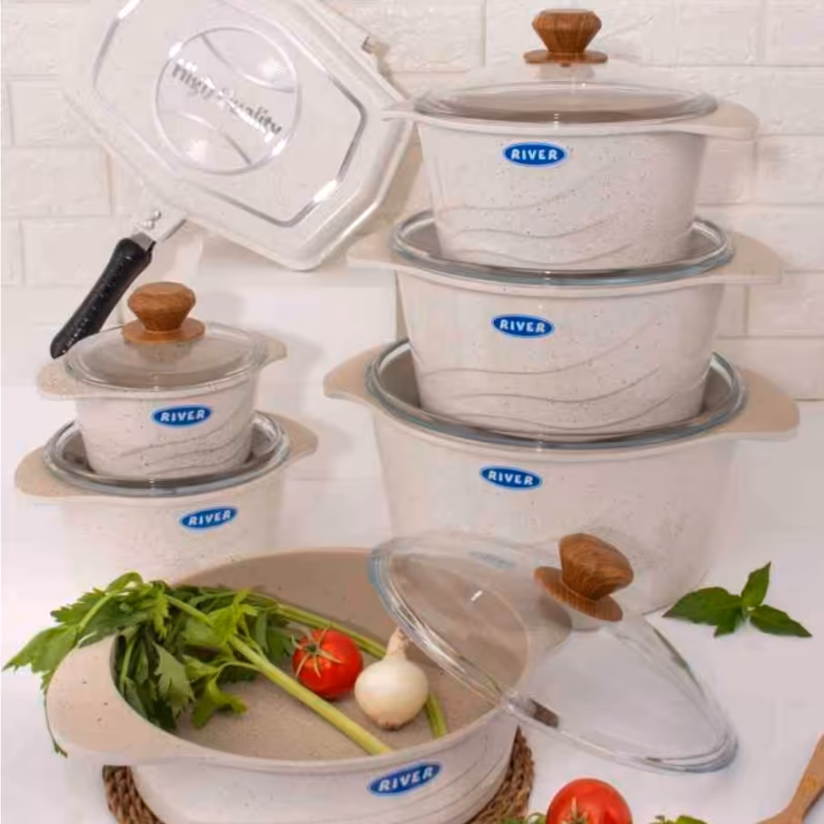 سرویس قابلمه گرانیتی ریور 14 پارچه وارداتی