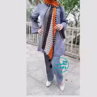 تونیک شلوار رزا رنگ طوسی سایز ایکس لارج 