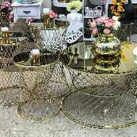 میزجلو مبلی 4تیکه اینه ای حصیری