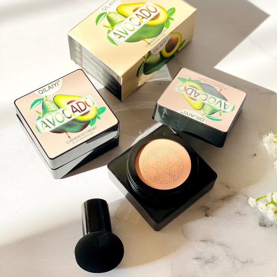 کوشن/کرم پنکک گیاهی همراه با پدقارچی و محافظ پد