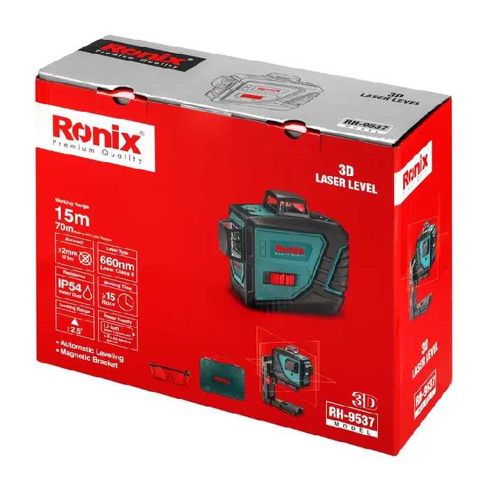 تراز لیزری سه بعدی 360 درجه مدل RH-9537 رونیکس