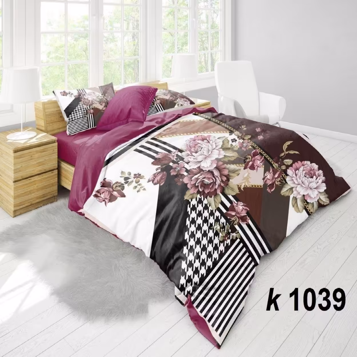 سرویس روتختی ترک إو turkev کد K-1039 دونفره 6 تکه