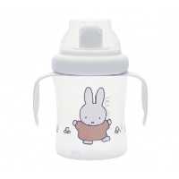 لیوان دسته دار ضد چکه Bebejou Non Spilling Cup Miffy Natural