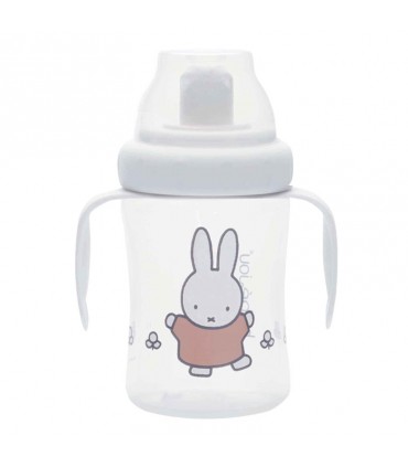 لیوان دسته دار ضد چکه Bebejou Non Spilling Cup Miffy Natural