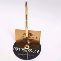 خودکار روکش طلا با امکان حک اسم و لوگو روی پایه