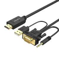 کابل تبدیل VGA به HDMI لنشن مدلVC-VPAH-P1 طول 2 متر