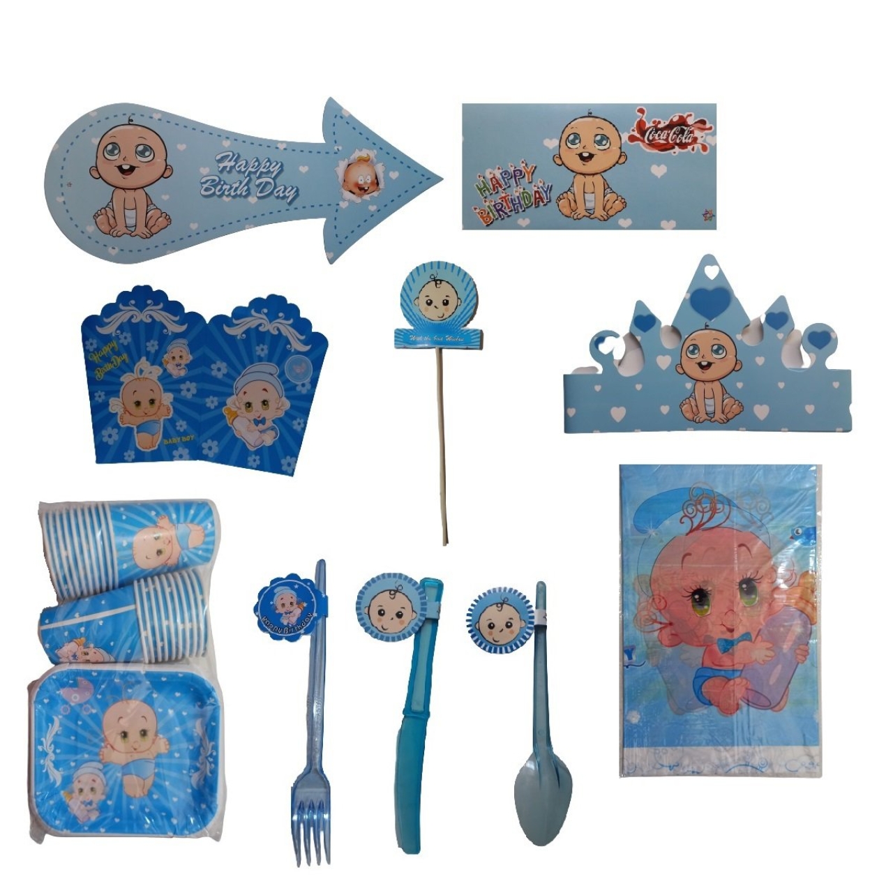 مجموعه 137 عددی تم تولد طرح بیبی پسر