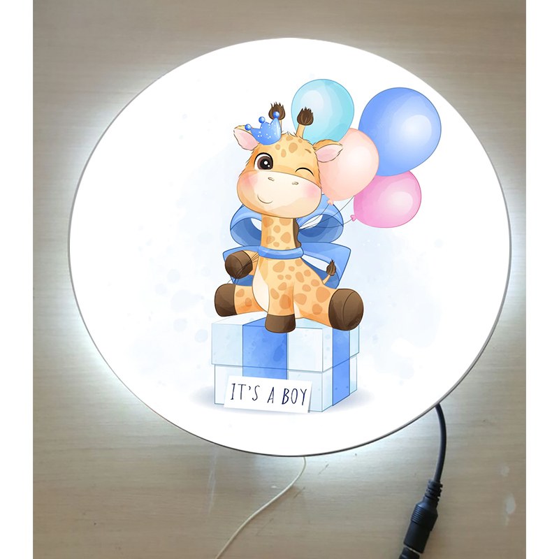 چراغ خواب کودک طرح بچه زرافه کد6 (پس کرایه)