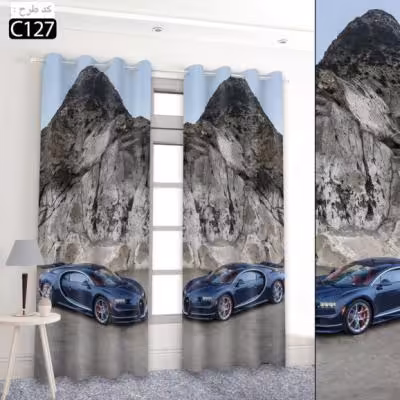 پرده تصویری طرح ماشین اسپرت