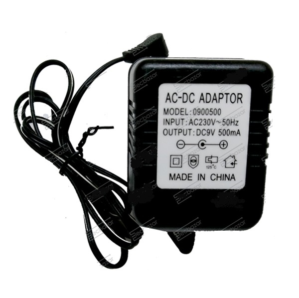 آداپتور 9 ولت 500 میلیآمپر Adapter 9V 500A