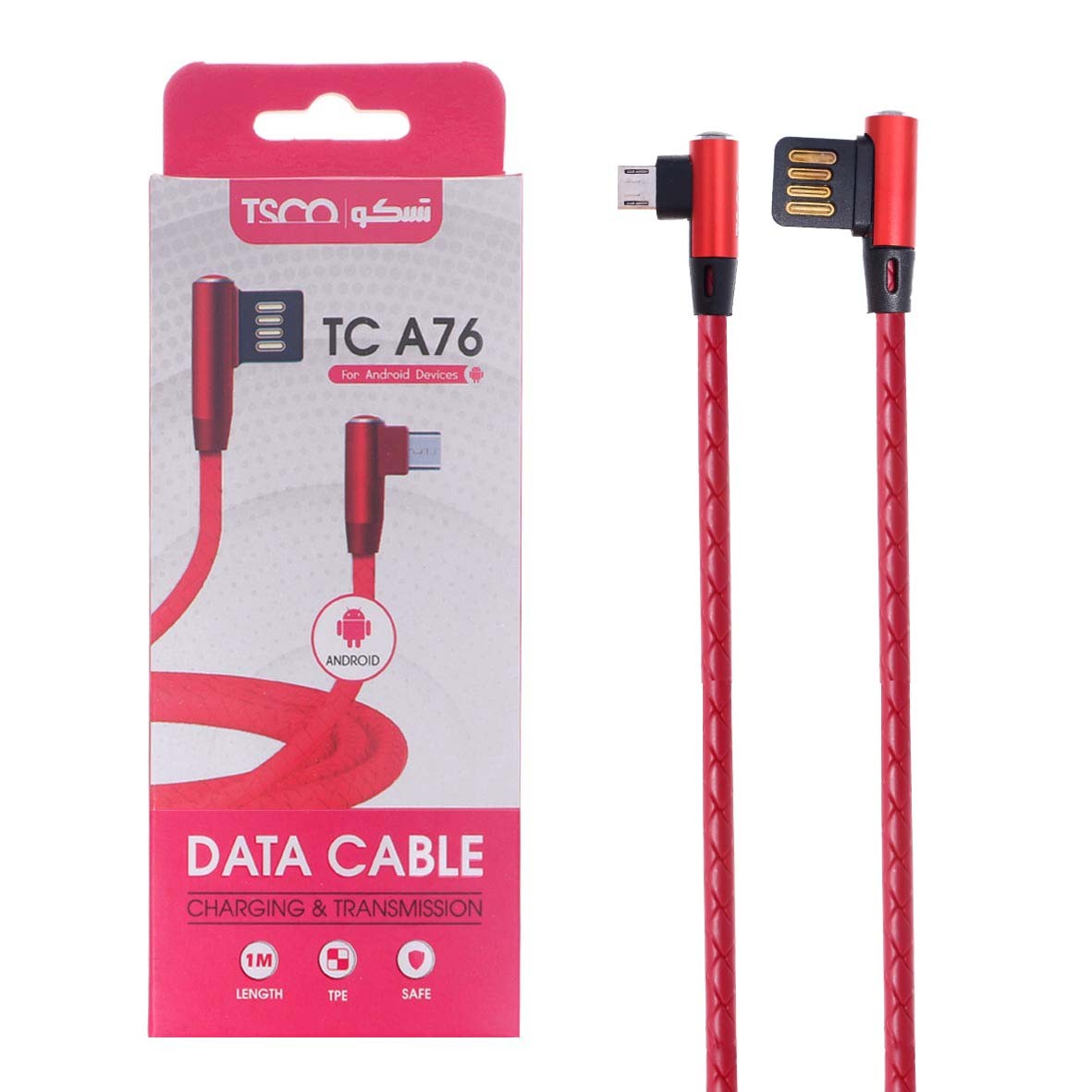 کابل تبدیل USB به microUSB تسکو مدل TC-A76 طول 1 متر