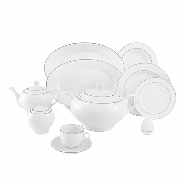 سرویس غذاخوری 102 پارچه چینی زرین مدل سمن