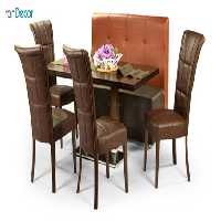 سرویس میز ناهار خوری جهانتاب مدل 1037S با صندلی راینو و کاناپه الیوت