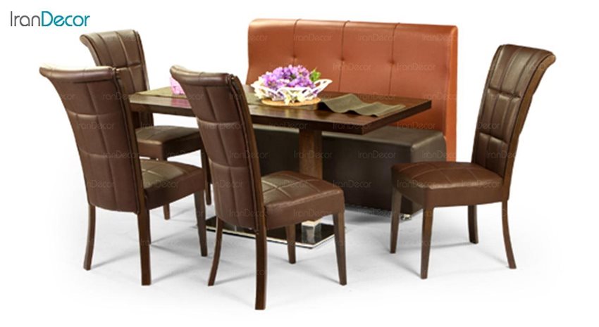 سرویس میز ناهار خوری جهانتاب مدل 1037S با صندلی راینو و کاناپه الیوت