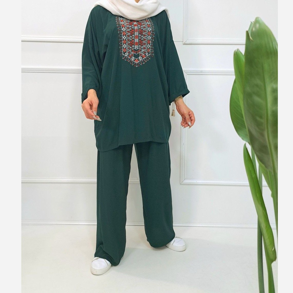 تونیک شلوار زنانه تونیک شلوار نخی ست زنانه