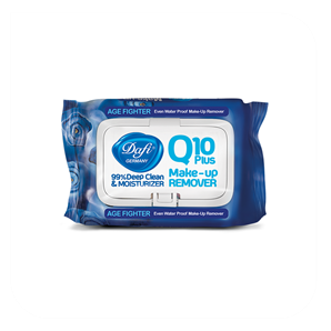دستمال مرطوب پاک کننده آرایش دافی مدل Q10 (طرح میوه بلوبری) بسته ۵۰ عددی