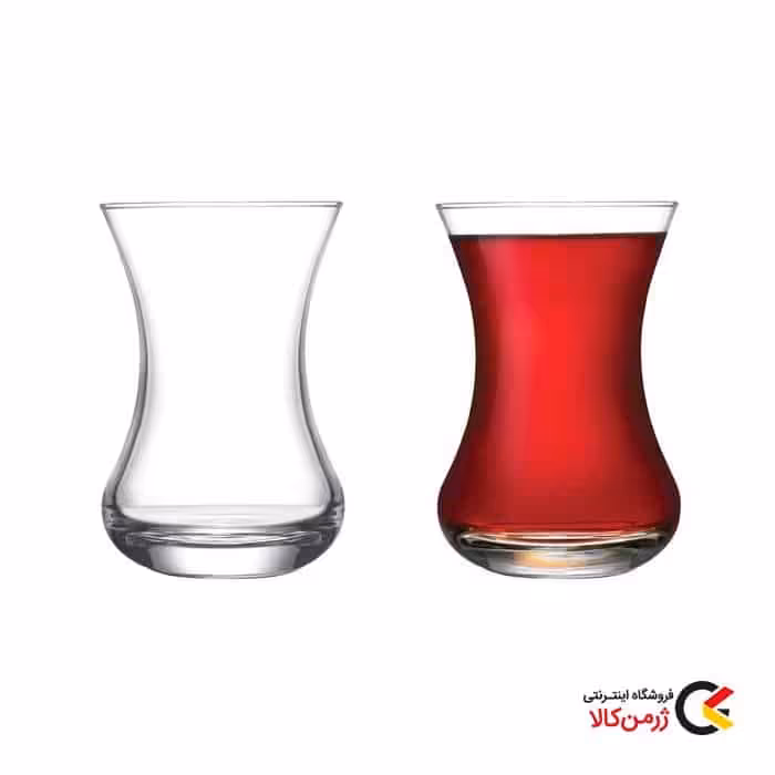 استکان چای خوری 6 نفره شیشه ای از برند مادام کوکو