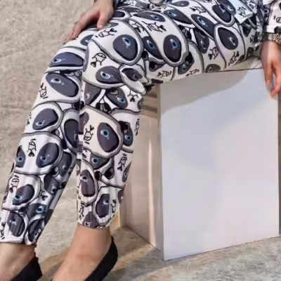 شلوار مخمل استیکری 60851