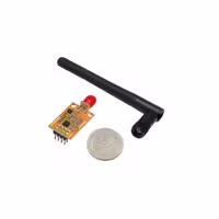 ماژول  NRF24L01    PA   LAN  1.8 KM  زرد با آنتن