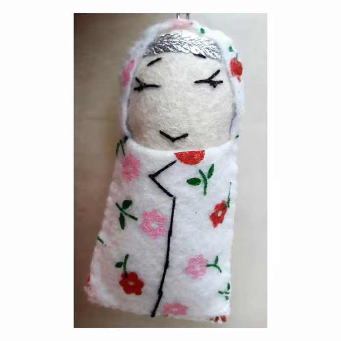 جاکلیدی نمدی طرح دختر چادری ویژه جشن تکلیف مدارس کد 2