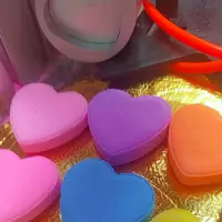 کوکتل پدیکور بمب حمام  مناسب ترک پا  طرح قلبی یک عدد بسیار خوشبو  و با جوشش بالا  سایز بزرگ ( ارسال رنگ رندوم)