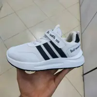 1115 کتانی چسبی آدیداس بچه گانه رنگ سفید