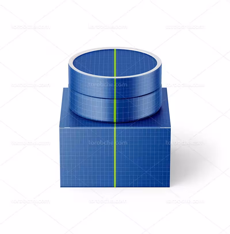 طرح موکاپ قوطی کرم PSD | گرافیک با طعم تربچه