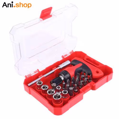 کیت سری پیچ گوشتی و بکس 24 عددی رونیکس کد 2715