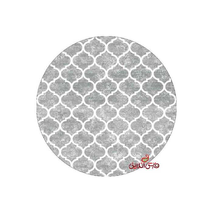 فرش ماشینی گرد کلاریس کلکسیون مدرن کد 100450