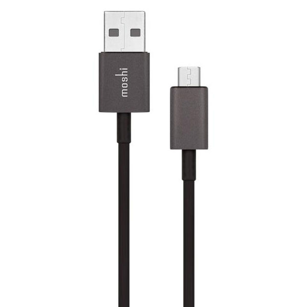 کابل MOSHI موشی تبدیل USB به Micro USB طول 3 متری مشکی - Hiapple.ir