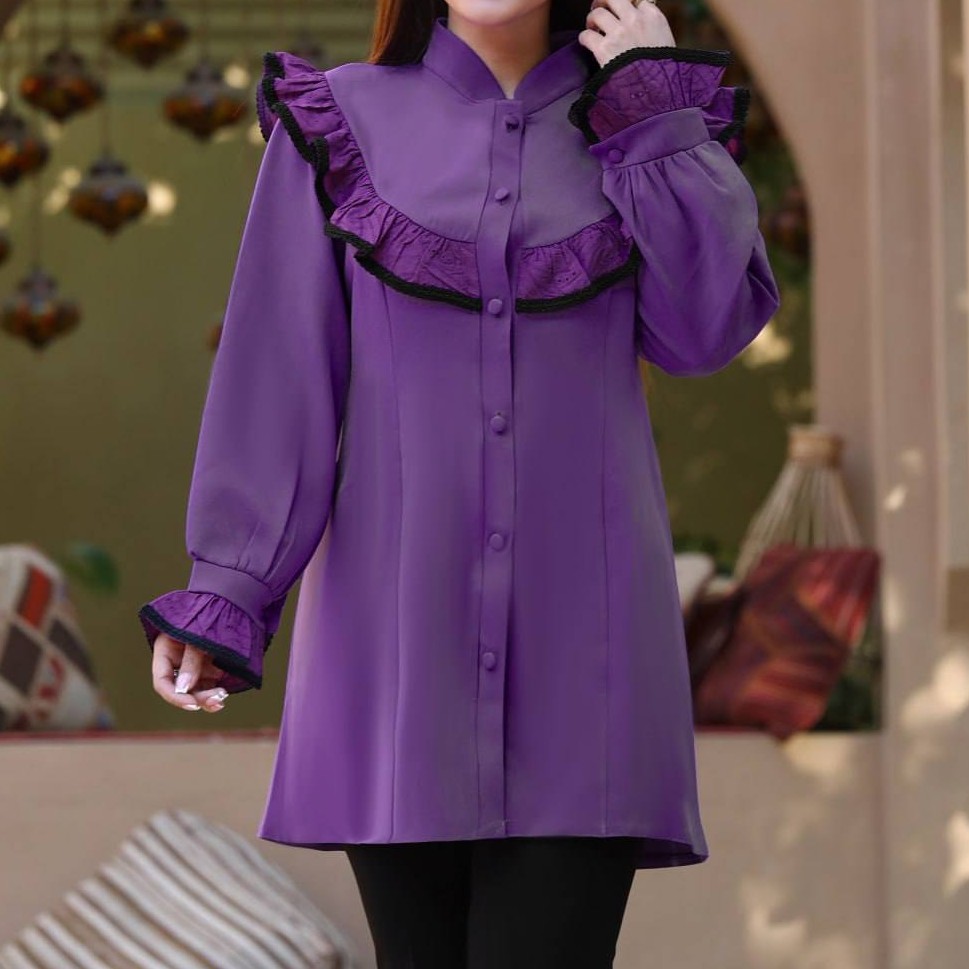 شومیز مجلسی مازراتی سایز 36 تا 50 شومیز مشکی تونیک مشکی 