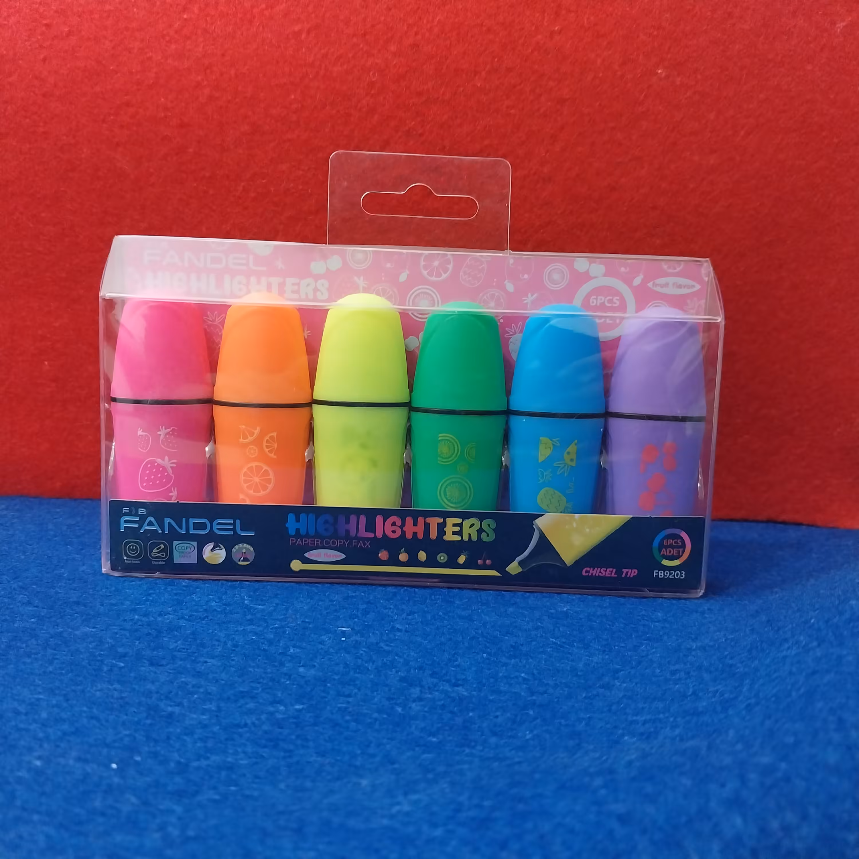 ماژیک هایلایت یا علامت گذاری بسته ی 6 رنگ 