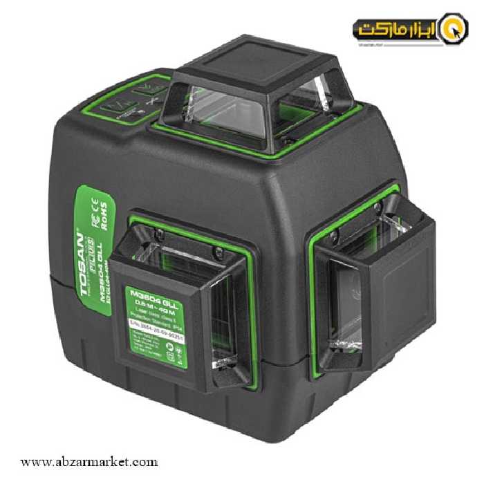 تراز لیزری توسن سه خط 360 درجه نور سبز مدل M3604 GLL 3D