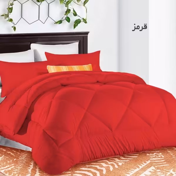 سرویس روتختی چیداری مدل تک رنگ دو نفره  رنگ قرمز