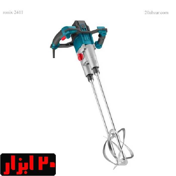 میکسر برقی دو محوره صنعتی 2050 وات رونیکس مدل 2411