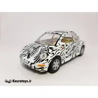 ماشین فلزی فولکس واگن نیو بیتل طرح گورخر