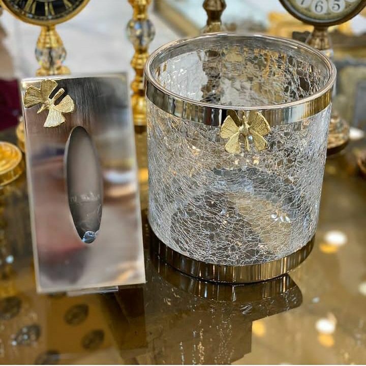 ست سطل وجادستمال شیشه ترک