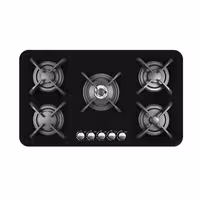 اجاق گاز صفحه ای شیشه ای کن مدل پاردیک مشکی