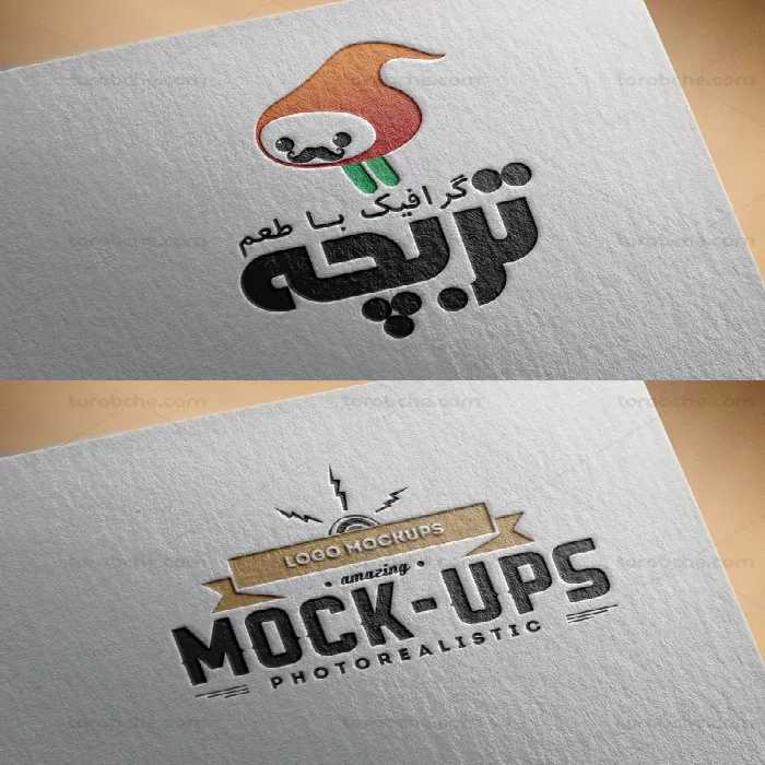 طرح لایه باز موکاپ لوگوی شرکتی و رسمی - گرافیک با طعم تربچه