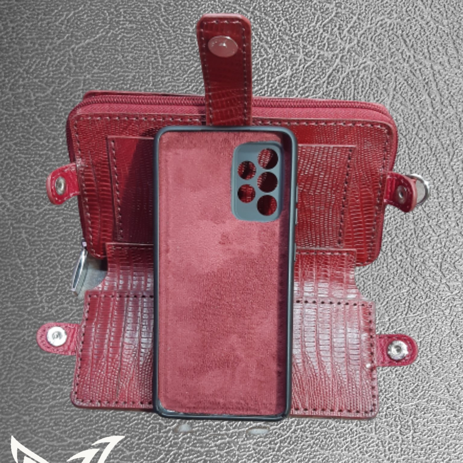 کیف چند منظوره پول و موبایل چرم طبیعی