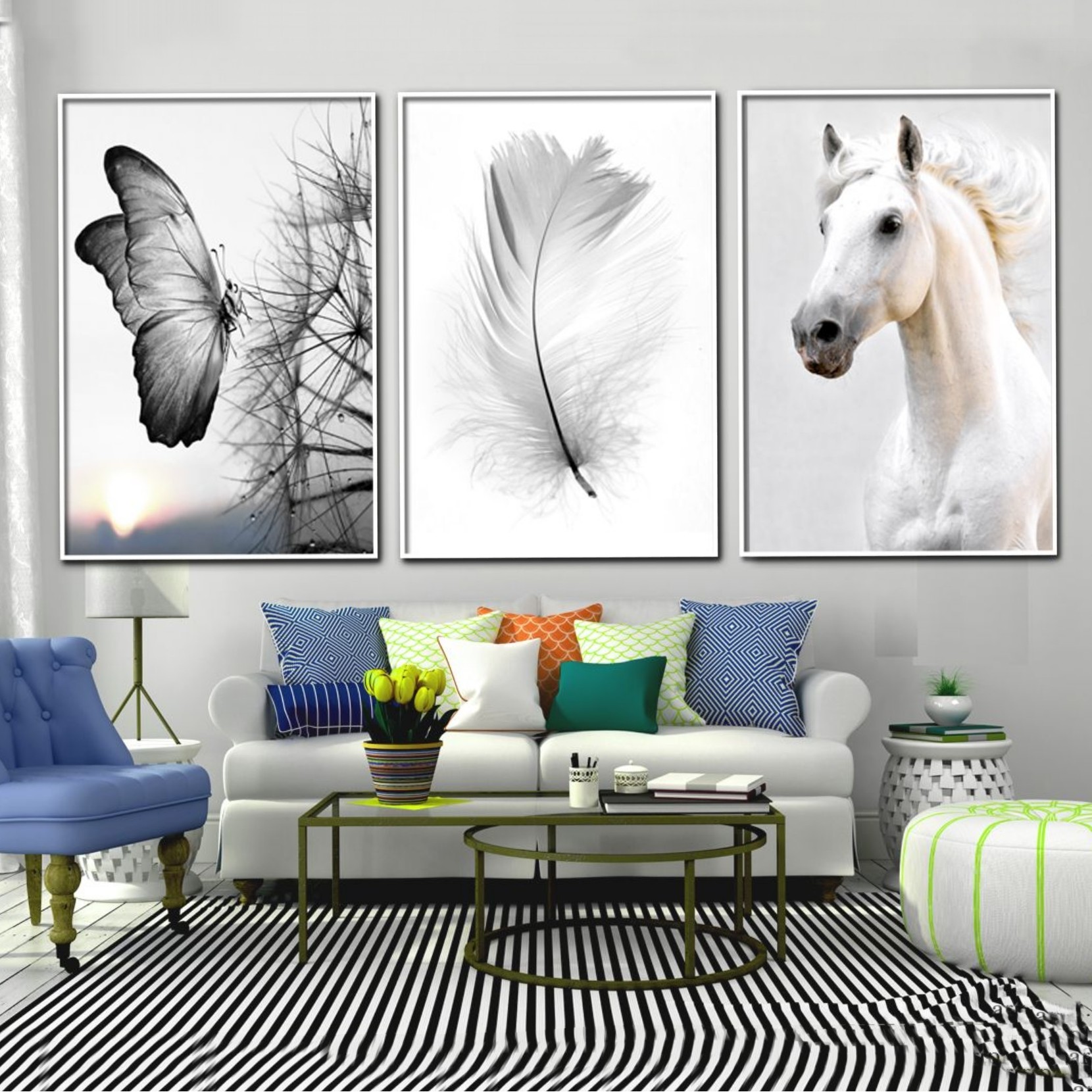 تابلو دکوراتیو 3تیکه کد  00147