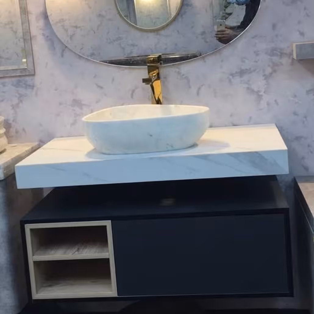 روشویی کابینتی مدل ارکید ابعاد 40 در 80 تمام پی وی سی ارسال به سراسر ایران