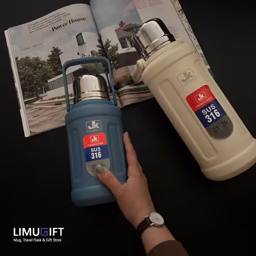 0034 فلاسک دسته دار دکمه ای جی کی (JK)