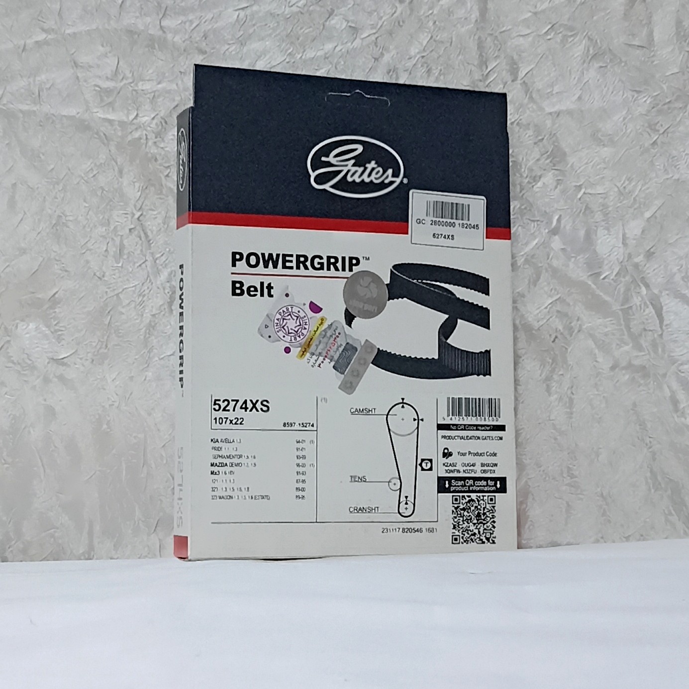 تسمه تایم پراید کوییک ساینا تیبا پاورگریپ powergrip گتس gats با کیفیت CR